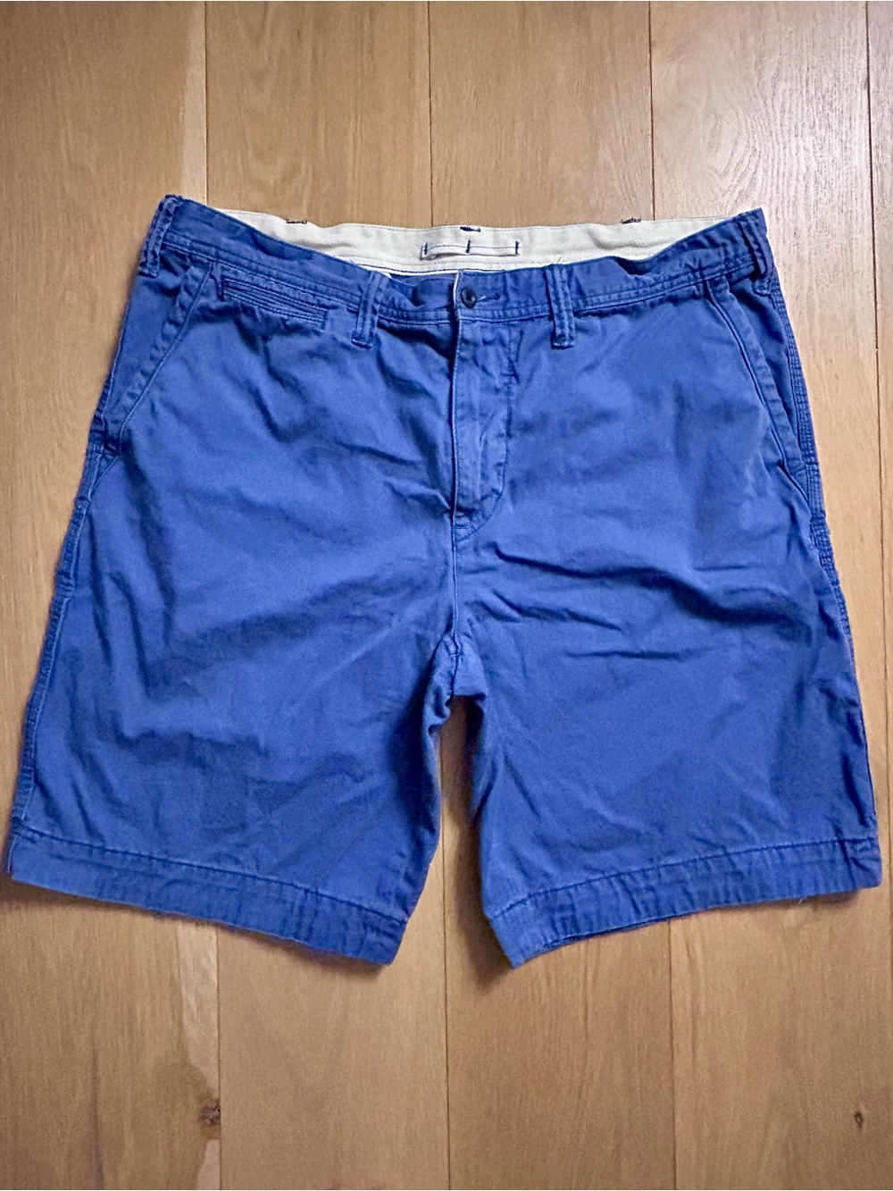 Ralph Lauren Men’s Royal Blue Flat Front Cotton Shorts